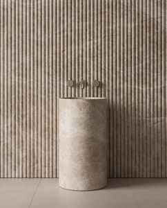 איטלי בז 'טרוורטין טור גלילי אגן אבן טבעית משולבת לשטוף אגן לשטיפה - Product Image 1