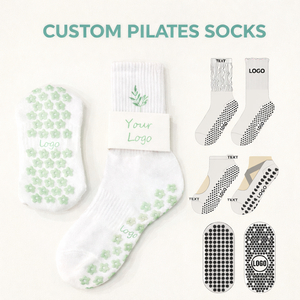 Calcetines de Yoga y Pilates Antideslizantes Personalizados para Mujer, Suaves, de Alta Calidad, con Agarre Personalizado - Product Image 1