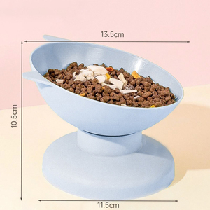 Ensemble distributeur de nourriture et d'eau pour animaux de compagnie - Gamelle inclinée surélevée pour protéger le cou - Product Image 4