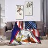 Coperta in pile personalizzata con design della bandiera nazionale dell'American <span class=keywords><strong>Samoa</strong></span> e punti di riferimento, comoda per il campeggio e l'uso in famiglia - Product Image 5
