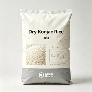 Riz de Konjac Séché Premium en Gros 25 kg – Riz Shirataki Sec pour la Perte de Poids et le Régime Céto – <span class=keywords><strong>Repas</strong></span> Prêt à Consommer - Product Image 1