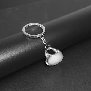 Llavero con colgante de corazón Simple de acero inoxidable, urna de cremación <span class=keywords><strong>para</strong></span> cenizas, regalo de joyería <span class=keywords><strong>para</strong></span> hombres y mujeres, Forever In My Heart - Product Image 6