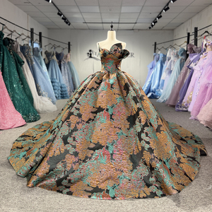 ชุดเดรสงาน Quinceanera สีสันสดใส Dy8545 แบบ Sweetheart Princess ประดับด้วย Appliques ผ้าชีฟอง ผ้าฝ้ายธรรมชาติ 100% แต่งประกายวิบวับ ทรงบอลกาวน์ - Product Image 6