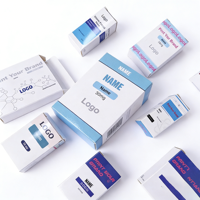 Emballages pour peptides, boîtes et étiquettes personnalisées avec logo, flacons simples ou doubles de 3 ml, 5 ml, 10 ml, étiquettes avec plateaux en plastique pour boîtes de 3 mg, 5 mg, 100 mg