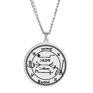 HLSS647 the Exorcist dari the delappp yang melindungi diri sendiri dari kerusakan jimat Laser menandai liontin baja tahan karat kalung - Product Image 4