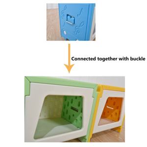 Caja de almacenamiento apilable de colores, taburete multifuncional, organizador creativo de plástico para el hogar - Product Image 5