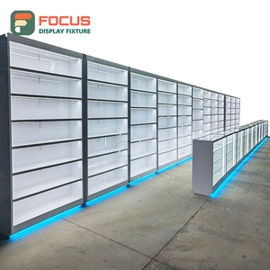 Vitrine de présentation pour boutique de tabac, en bois et verre, avec éclairage LED, comptoir de présentation de tabac - Product Image 5