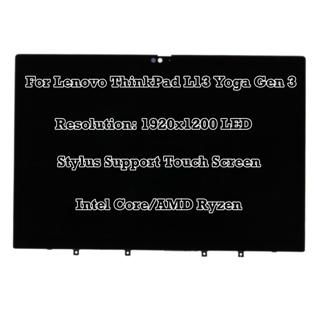 13.3'' For Lenovo ThinkPad L13 Yoga Gen 3  21B5 21B6 FHD LCD Touch Screen Assembly
