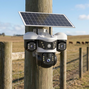 Kit de caméra CCTV sans fil Arronna 4G LTE à énergie <span class=keywords><strong>solaire</strong></span> PTZ IP66 H.265 6MP pour extérieur et ferme - Product Image 5