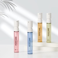 Botol Sampel Parfum Mini Silinder Transparan Amber Kapasitas Khusus 1ml 2ml 3ml 5ml Semprotan Kabut Halus untuk Perjalanan