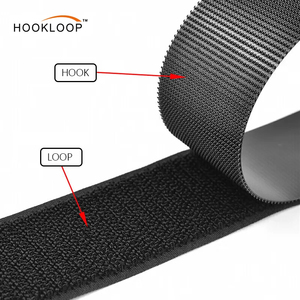 OEM/ODM 10 15 20 25 30 35 40 45 50MMナイロンポリエステル粘着テープ工業用強度接着フックとループテープに縫い付け - Product Image 2