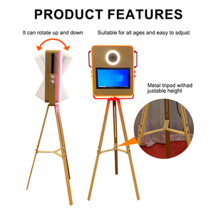 Nouvelle Arrivée Photobooth Vintage Effet Bois avec Écran Tactile 15,6 Pouces pour Mariages et Événements - Product Image 5