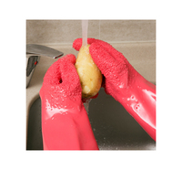 Gant éplucheur en PVC, gant Tater, gant pour pétrir le patate douce, gant pour gratter les écailles de poisson