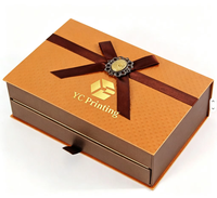 Boîte cadeau en carton rigide à double couche de luxe avec logo personnalisé