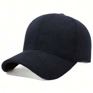 Casquette de baseball épaisse doublée polaire anti-froid, nouvelle collection automne-hiver 2025, couleur unie, pour homme, idéale pour les activités de plein air et le sport. - Product Image 5