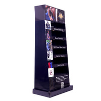Soporte de exhibición de papel de cartón reciclable personalizado de alta calidad para productos de belleza para hombres, venta al por menor cuadrada para publicidad Pop