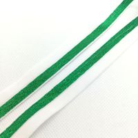 Ruban en nylon et élasthanne à bordure satinée coloré de 1,5 cm, vente chaude, pour vêtements, vêtements de sport, textile de maison, ceinture élastique