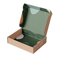 Cajas de Envío Corrugadas de Papel Ecológico Personalizadas con Forro de Esponja y Lámina Dorada, Cierre Magnético para Envíos por Correo y Entrega Exprés