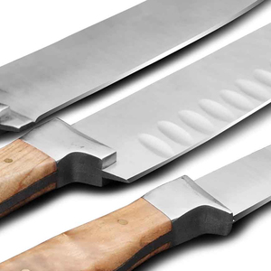 OEM Custom Stainless Steel Chef <b>Knife</b> <b>Set</b> Professional Kitchen Tools Wood Handle <b>Knife</b> Hot Selling Best Quality Chef <b>Knife</b> <b>Set</b> - Product Image 4