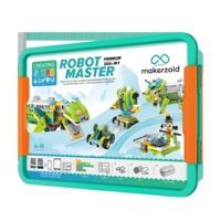 Kit de robotique premium Makerzoid Smart Robot Master STEM, programmation et télécommande, pour enfants de 8 ans et plus