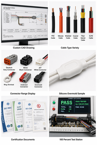 โรงงานรับผลิตแบบ ODM OEM ออกแบบ<span class=keywords><strong>สาย</strong></span><span class=keywords><strong>ไฟ</strong></span>สำหรับอุปกรณ์การแพทย์ตามสั่ง มาตรฐาน IP68 แรงดัน<span class=keywords><strong>ไฟ</strong></span>ฟ้า 30V-60V DC <span class=keywords><strong>สาย</strong></span>ทองแดงปลอดออกซิเจนแบบตีเกลียว หุ้มฉนวน PVC - Product Image 2