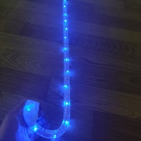 Bastones de Poliéster de 110 cm con Luces LED de Colores Cambiables para Danza del Vientre, Accesorios para Bailarinas, Actuaciones, Fiestas