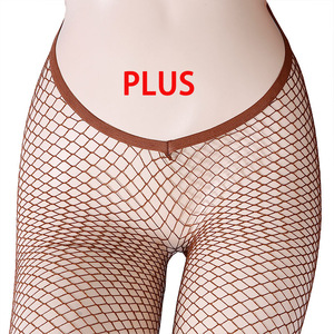 Collants taille V tricotés en résille sexy pour femmes collants à pois creux or argent motif rayé collants minces pour les fêtes en club - Product Image 2