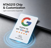 Carte de commentaires Google NFC avec code QR, carte intelligente à scanner pour les petites entreprises