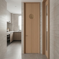 Portes en bois MDF beige clair pour chambre à coucher, adaptées à différents styles de maison