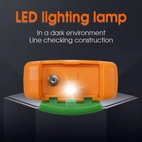 Mini testeur de puissance optique 2-en-1 avec lampe torche LED, 10 longueurs d'onde, fonction de mémoire, stockage de 500 données, auto-étalonnage