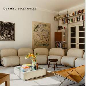 Canapé <span class=keywords><strong>Tacchini</strong></span> Curved Selection Sofa Canapé modulaire en tissu avec chaise longue pour 6 personnes - Product Image 3