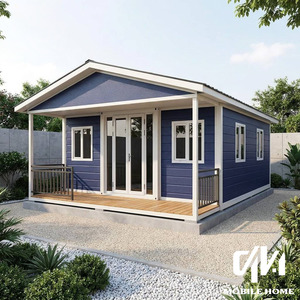 Casa Contenedor Expandible Prefabricada de 20 Pies y 40 Pies, Panel Sándwich de Acero, <span class=keywords><strong>Dos</strong></span> Dormitorios, Diseño Moderno para Oficina en Casa - Product Image 3