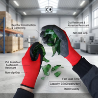 Gants de travail en polyester enduits de latex, résistants à l'usure, avec emballage personnalisé, pour entrepôt, mécaniciens, ferme - Fournisseur d'usine
