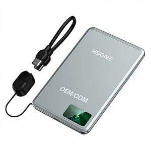 Batería Externa Magnética Ultra Delgada de Aleación de Aluminio LF16 de 5000 mAh/10000 mAh con Carga Rápida Inalámbrica de 15 W y Pantalla LED - Product Image 1