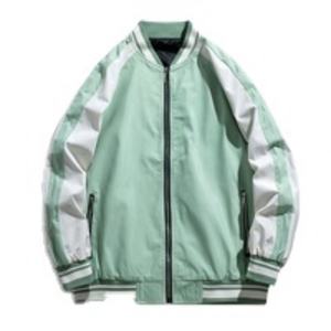 Veste de baseball en cuir PU vintage personnalisée avec logo pour hommes, style streetwear - Product Image 5