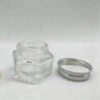 25g Mini Zeshoekige Anti-Muggen Kruidenzalf Glazen Potje met Aluminium Deksel Cadeau Spotgoed