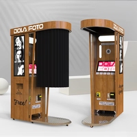 Cabina de Fotos con Impresora Integrada, Máquina Expendedora, Proveedor de Alta Tecnología Remota, Software de Autoservicio