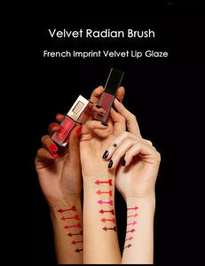 <span class=keywords><strong>Rouge</strong></span> à lèvres mat et hydratant velours imprimé français, gloss à haute pigmentation pour lèvres, liquide imperméable, 5 couleurs - Product Image 3