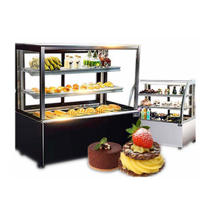 Mostrador cuadrado comercial para repostería, frigorífico, <span class=keywords><strong>vitrina</strong></span> para tartas - Product Image 1