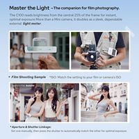 Godox C100 Appareil photo CCD miniature avec viseur transparent pour Vlogging et caméra de poche, avec fonction de mesure de la lumière et carte TF 4G/8G/32G