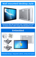Computadora Todo en Uno Industrial con Panel PC y Pantalla Táctil Capacitiva, Android y Win11, para Montaje en Pared