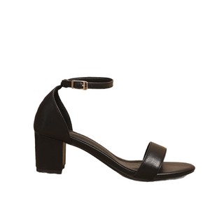 Sandalias de tacón alto con cordones y correa al tobillo, de punta redonda y plataforma gruesa, de talla grande, para mujer, novedad de verano 2026 - Product Image 1