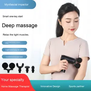 Pistola de Masaje Fascial Inteligente de Doble Cabezal Portátil de Alta Frecuencia, Masajeador Muscular Profundo con Función Musical, Relajación Muscular de Cuello y Espalda - Product Image 5