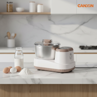 Mélangeur à pâte entièrement automatique 5L 200W, appareil électroménager de cuisine, batteur sur socle électrique avec bol mélangeur
