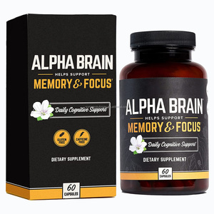 Suministro de fábrica saludable, 60 uds., cápsula alfa cerebral, OEM/ODM, Etiqueta Privada, suplemento sanitario para enfoque cerebral y de memoria - Product Image 3