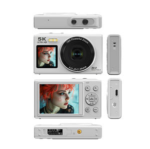 Cámara Digital para Vlogging con Doble Pantalla, Zoom Potente <span class=keywords><strong>de</strong></span> 18X, 80MP, 5K, Luz <span class=keywords><strong>de</strong></span> Relleno LED, Compatible con Captura <span class=keywords><strong>de</strong></span> Sonrisas - Product Image 2