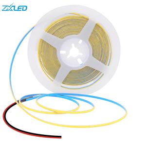 Tiras <span class=keywords><strong>Led</strong></span> Cob flexibles de alta densidad de alta calidad 24V 12V Super <span class=keywords><strong>Fine</strong></span> 3mm 384LED 400LED Iluminación decorativa Luz lineal - Product Image 1