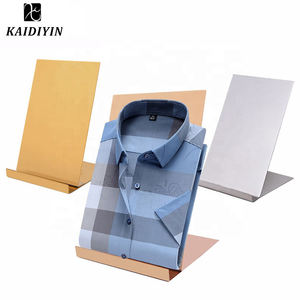Hiện đại xách tay thép không gỉ T-Shirt Rack hiển thị với cổ áo và Cuff kệ danh sách mới - Product Image 4