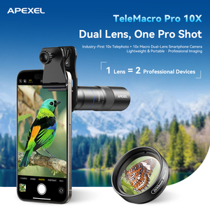 <span class=keywords><strong>APEXEL</strong></span> Nouvel objectif macro téléobjectif 10X <span class=keywords><strong>Zoom</strong></span> 200 mm, multicouche, nouveau verre ED pour la prise de vue sur téléphone portable - Product Image 2