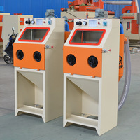 Rueda portátil mini máquina de chorro de arena de hormigón vacío máquina de chorro de arena láser